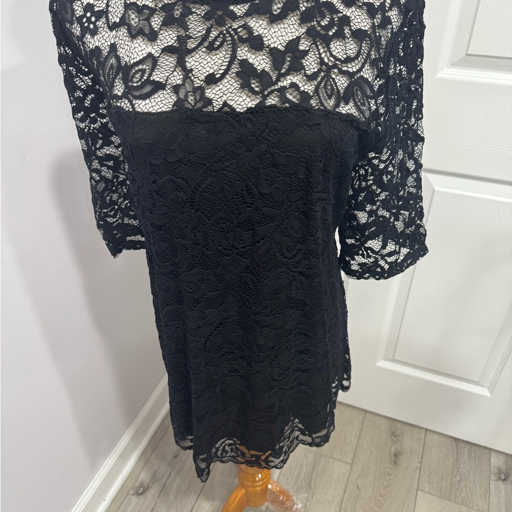 Elegant Black Lace Blouse